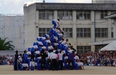 人間ピラミッドが崩れたときの衝撃を試算してみた…学校の組体操で起こった障害事故の一覧表