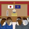 卒業式で国旗に背を向け国歌斉唱 「国旗軽視している」との批判…大阪の中学校