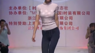 劉敏林とかいう中国人トップモデルの乳揺れファッションショー＜動画像＞この美貌とスタイル 惚れた・・・