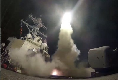 第三次チーム分けが決定！アメリカのシリア空爆 各国の反応 / シリアに向けたトマホークミサイル発射映像