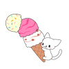 【動画】猫さん、アイスクリームを初めて食べた結果 ⇒