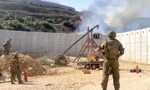 【動画】イスラエル軍、レバノン国境に古代兵器の投石機を投入。