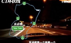 【動画】首都高で不良中国人が時速220キロで車を走らせる。C1环状线本気組。