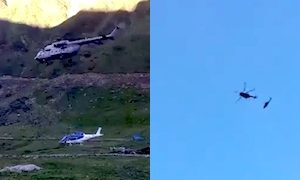 【動画】インド空軍のMi-17、空輸中のヘリコプターを落っことして完全破壊してしまう。