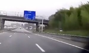 「わあっ！」高速道路走行中の危機を猫の反射神経で回避した運転手のGJ動画。