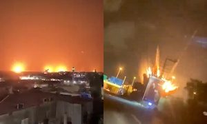 【動画】イランの攻撃で流星群のようなミサイルが降りそそぐイスラエル。