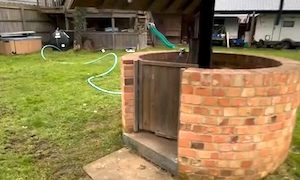 【動画】井戸を入口にした秘密の地下施設を作っている男。