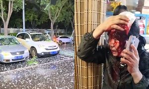 【動画】北京に卵大の雹が降って人や車に大きな被害が発生。