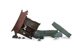 【動画】不良JKさん、祠を蹴り壊した結果・・・