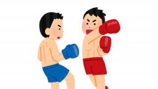 【格闘技】膝蹴りを受けた選手さん、おでこが窪んでしまう →動画像