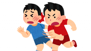 【動画】イジメっ子さん、顔面に蹴りを入れられる