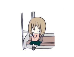 【画像】ま～んさん、電車でスヤスヤｗｗｗｗｗｗｗｗｗｗ