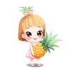 【動画】中東の女の子、パイナップル🍍売ってます♪