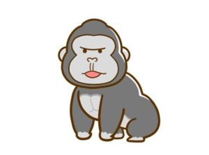 【動画】ゴリラ🦍、回転しながら移動する