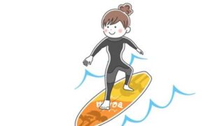 【画像】波に水着を持ってかれたサーフィン女子生徒、コーチのファインプレーにより助かる